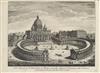 Collection of approximately 110 etched and engraved views of Italy.